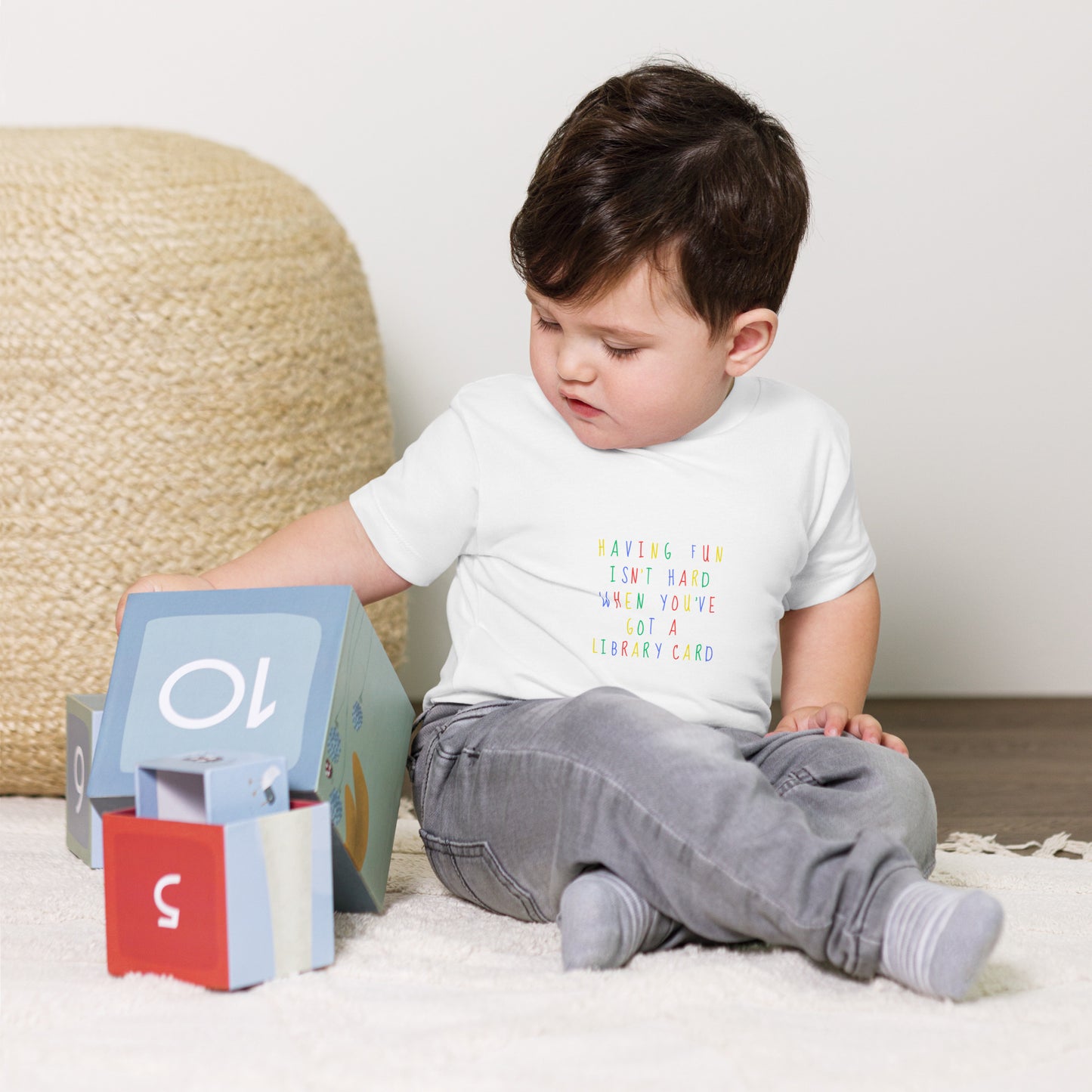 Having Fun Isn't Hard When You've Got a Library Card Baby Jersey Short Sleeve Tee