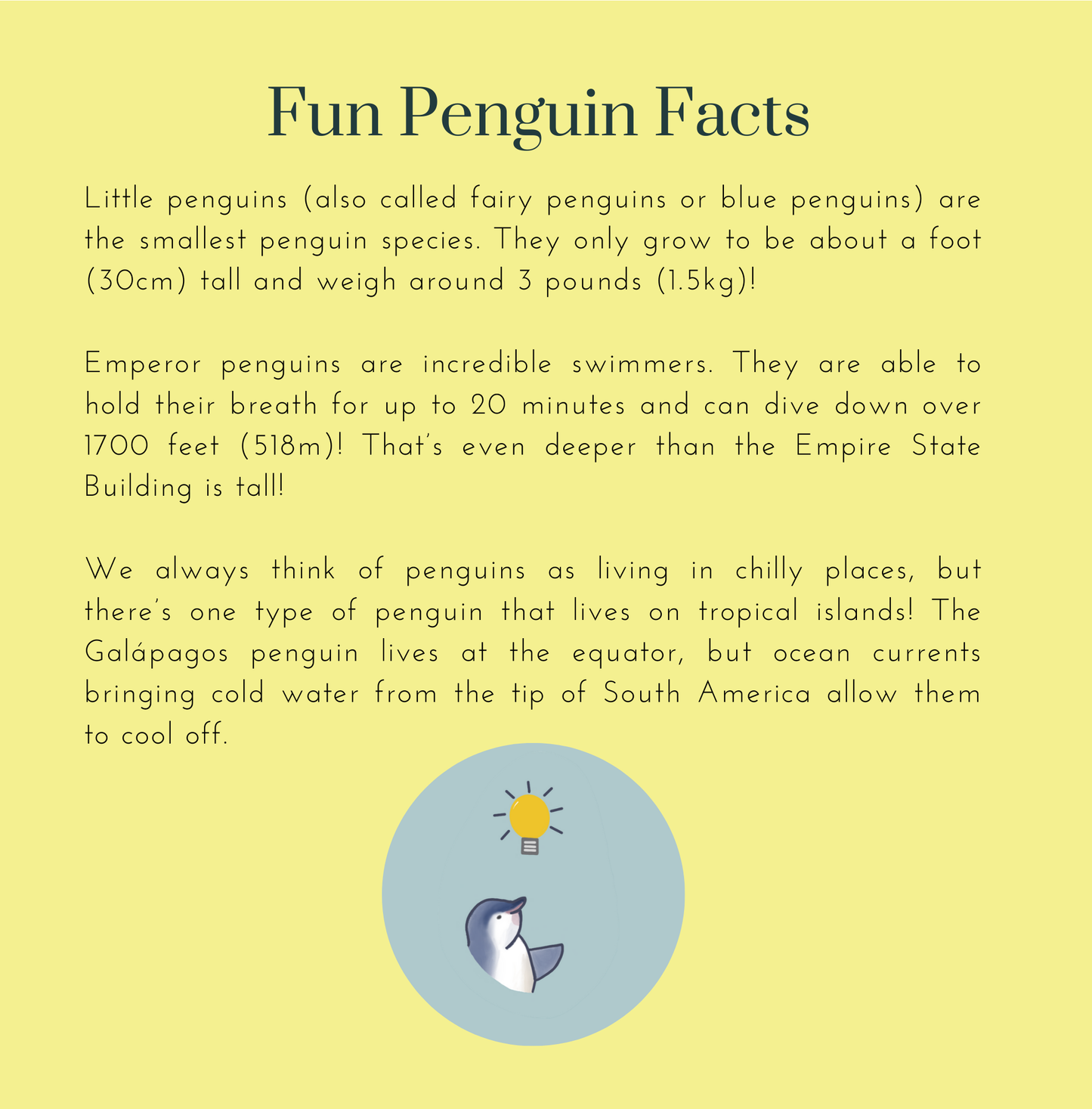 The Penguin Who Learned to Fly