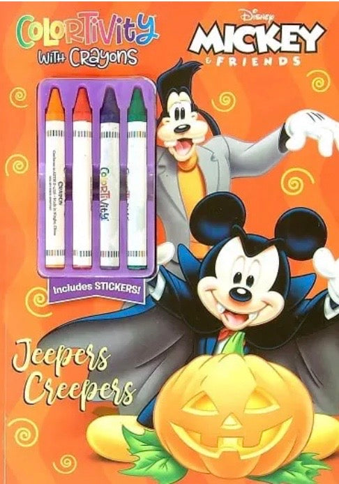 Jeepers Creepers Colortivity With Crayons (Disney Mickey & Friends)