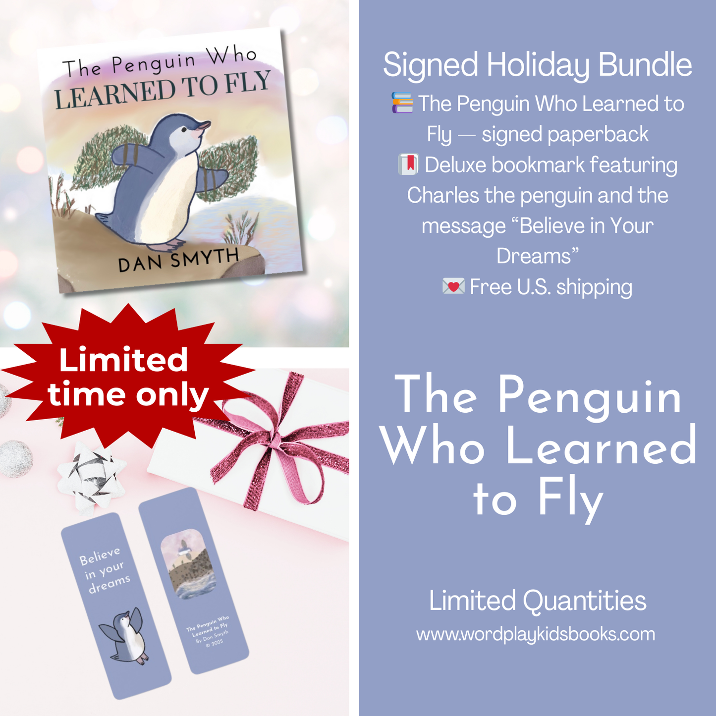 Signed The Penguin Who Learned to Fly Holiday Bundle