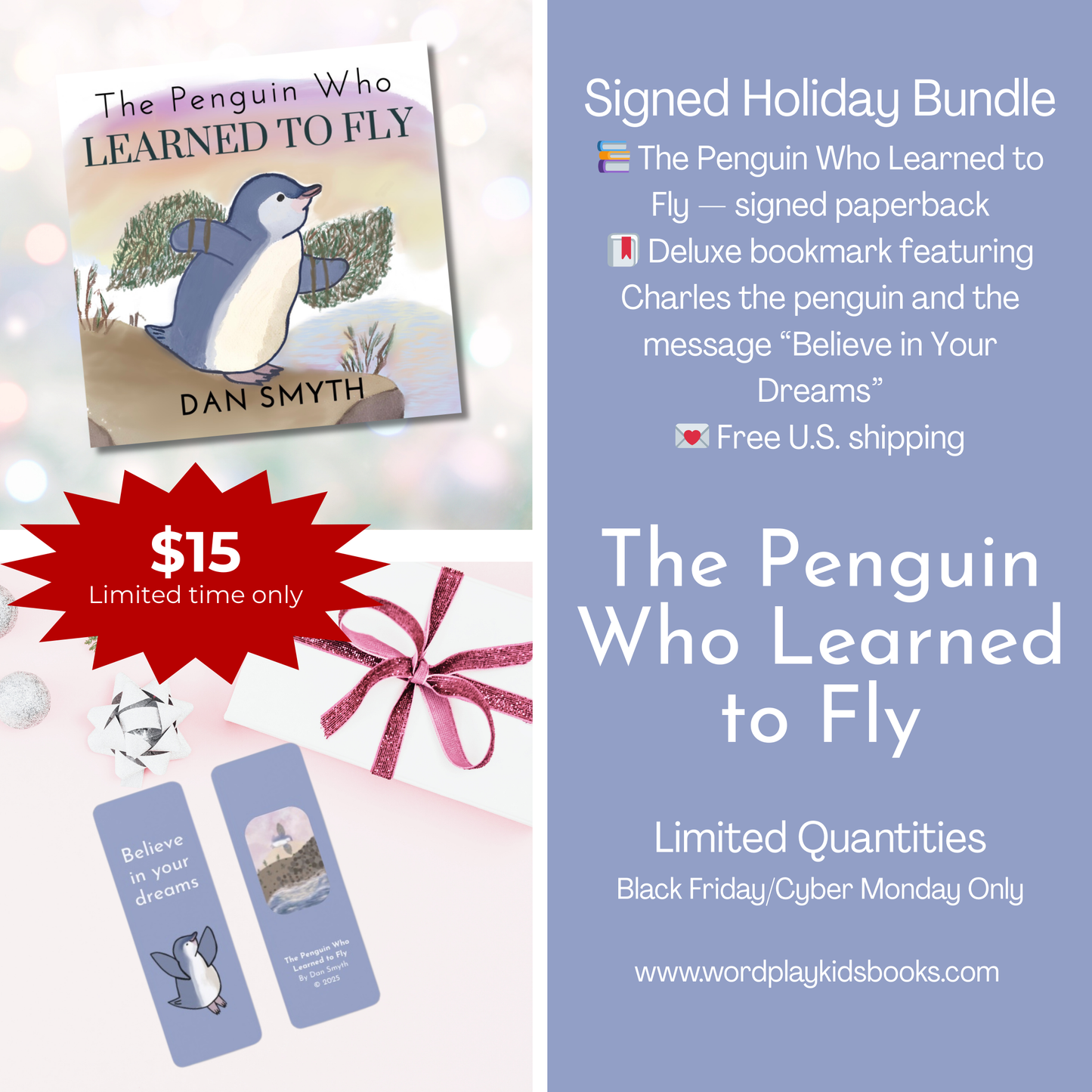 Signed The Penguin Who Learned to Fly Holiday Bundle — Limited Black Friday/Cyber Monday Edition