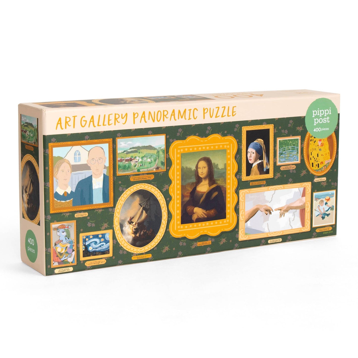 Famous Works of Art - 400 Piece Panoramic Jigsaw Puzzle